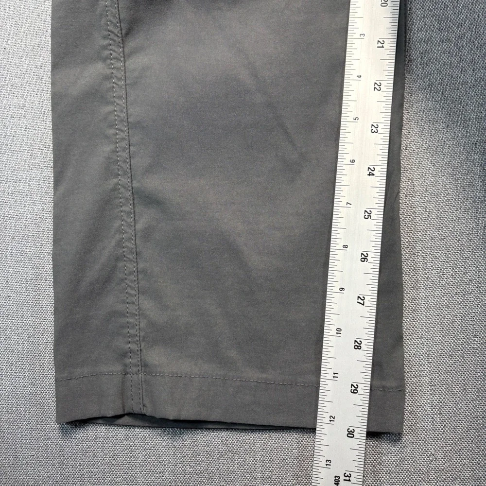 Eddie Bauer Mens Guide Pro Hiking Pants Gray 33x30 Straight Leg Cargo Pocket